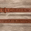 Texas Saddlery | Saddle Tan Floral Belt