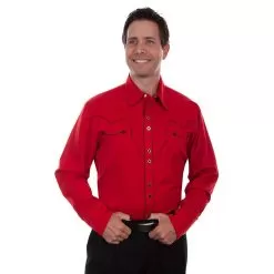 Scully Men's Piping Accent Western Dress Shirt