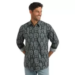 Wrangler Men's Rock 47 Aztec Print Shirt