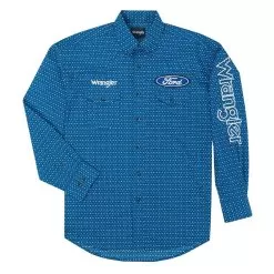 Wrangler Men's Ford Logo Geo Print Shirt