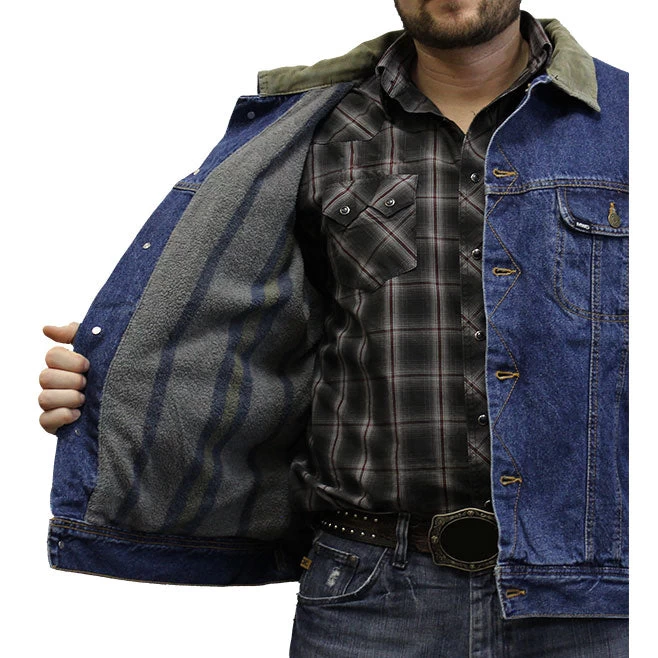 MWG Apparel Men's StormRider Lined Denim Jacket - Image 2