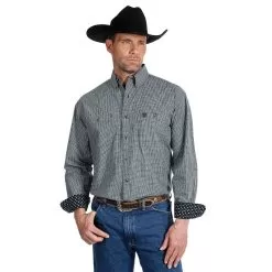 Wrangler Men's George Strait Plaid Shirt