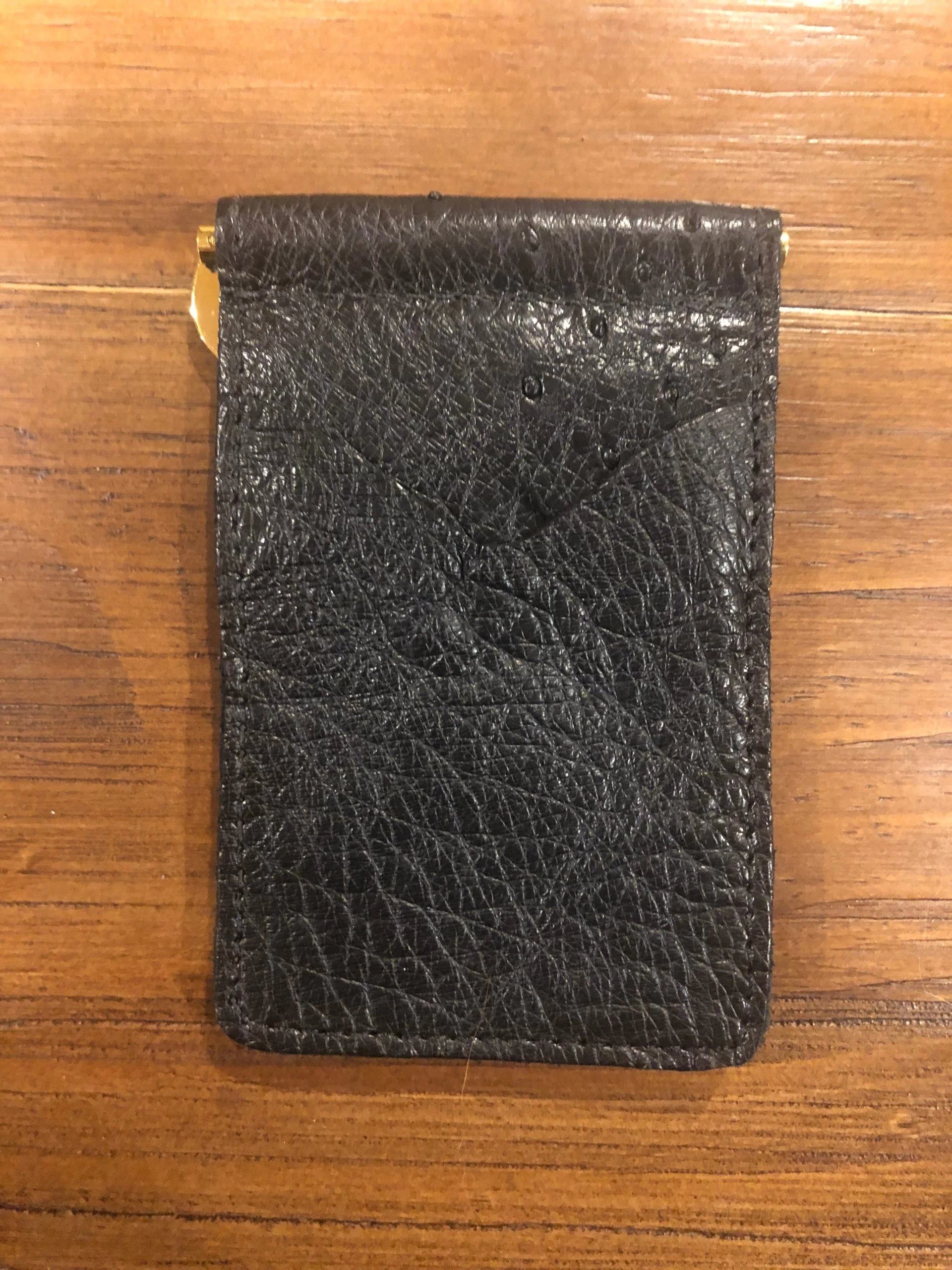 Rios Of Mercedes | Smooth Ostrich Money Clip Wallet - Image 2