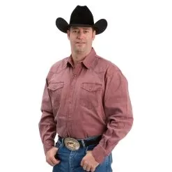 Roper Men's Pigment Twill Wash Down Shirt