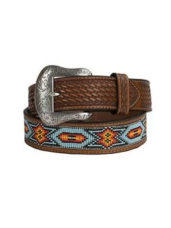 Nocona | Brown Turquoise/Multi Beaded Belt