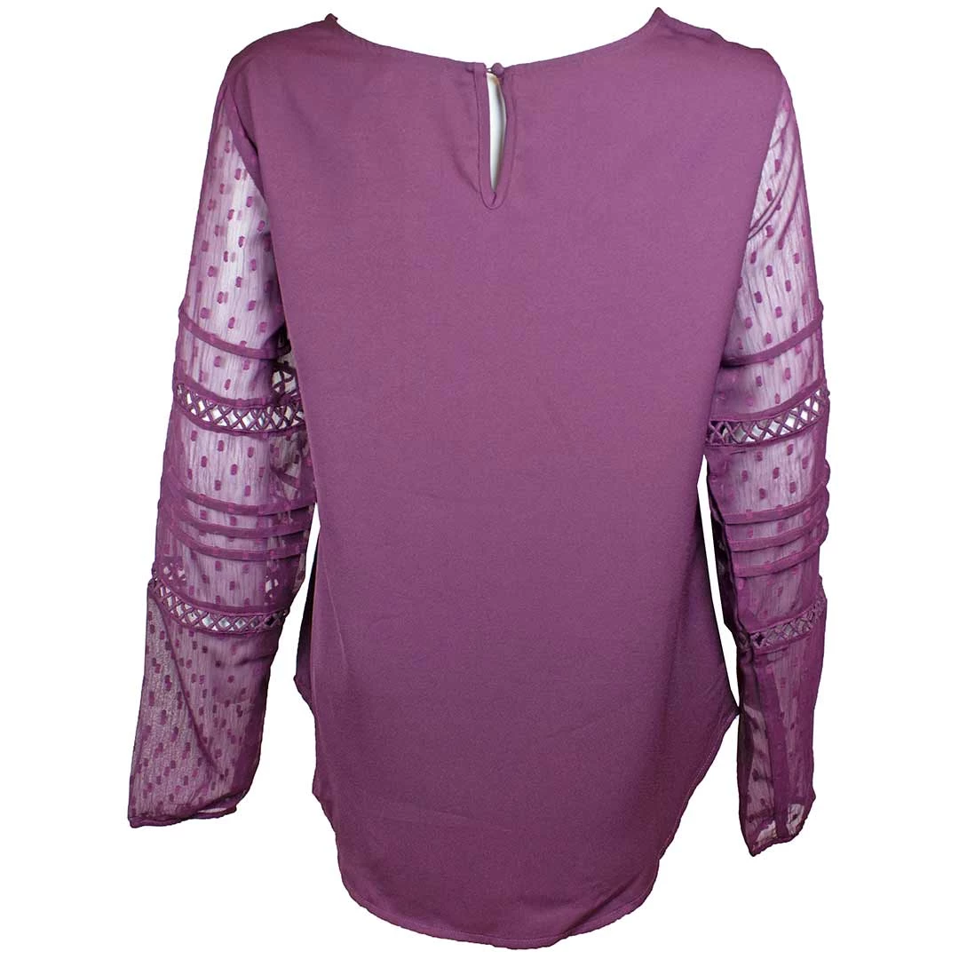 Cruel Denim Women's Sheer Sleeve Georgette Blouse - Image 2