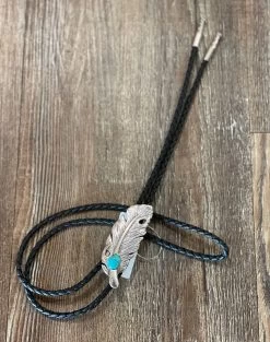 MF Silver Feather Bolo