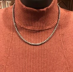 Rustic Rose Jewelry | 16" 4mm Navajo Pearl Necklace