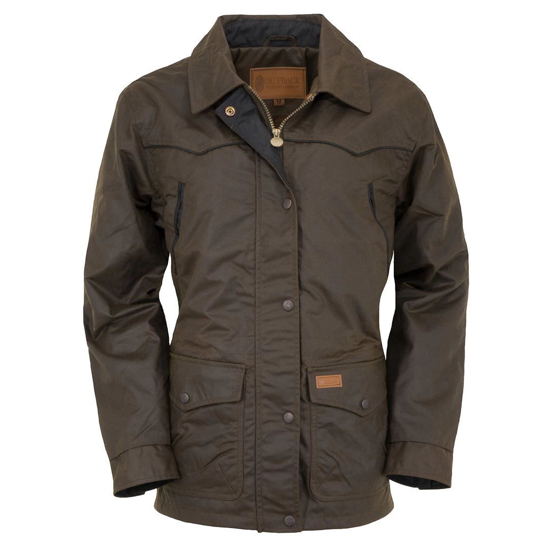 Outback Trading Co. Womens Round Up Brown Jacket