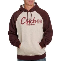 Cinch Men's Contrast Sleeve Hoodie