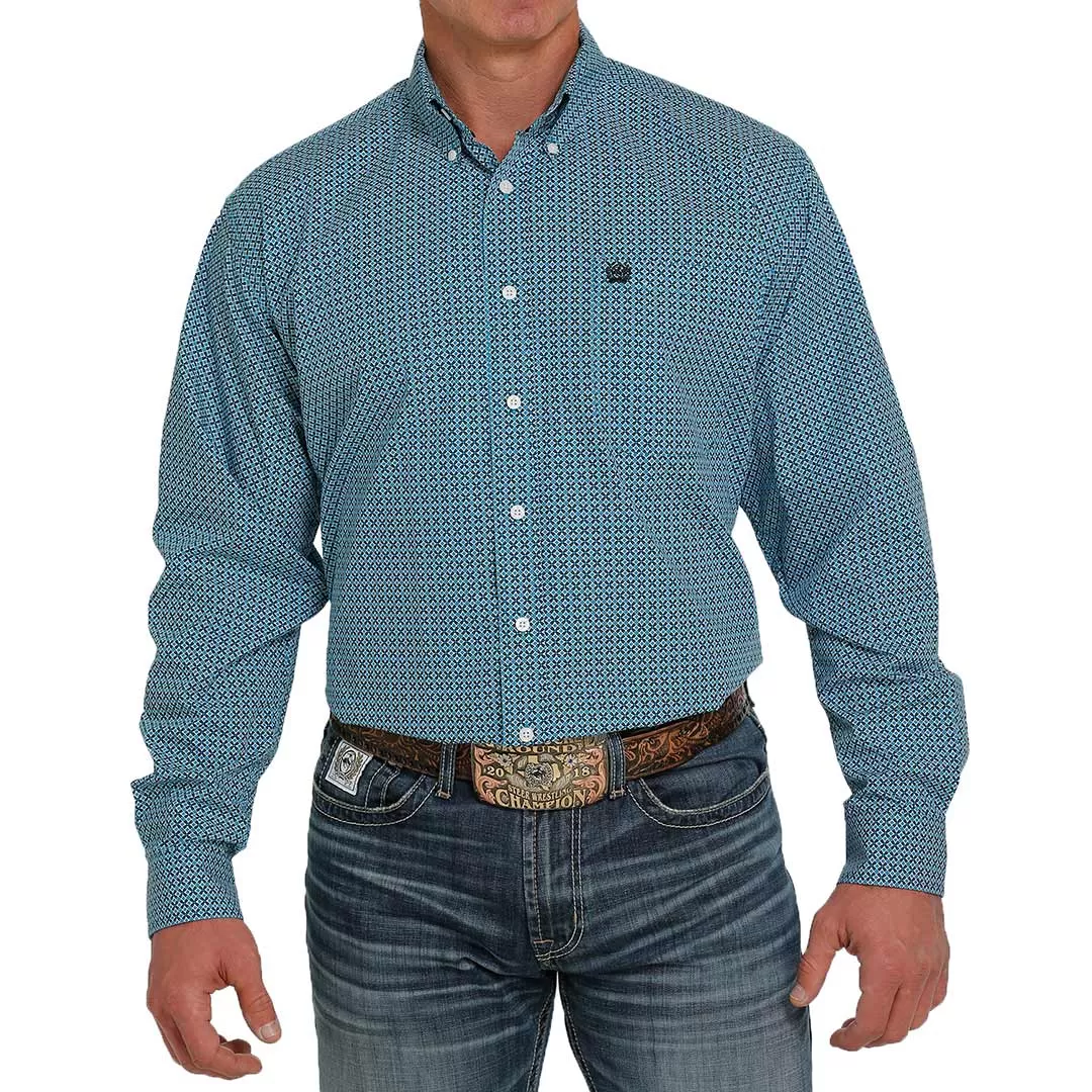 Cinch Men's Diamond Print Button-Down Shirt