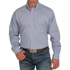 Cinch Men's Geometric Print Button-Down Shirt