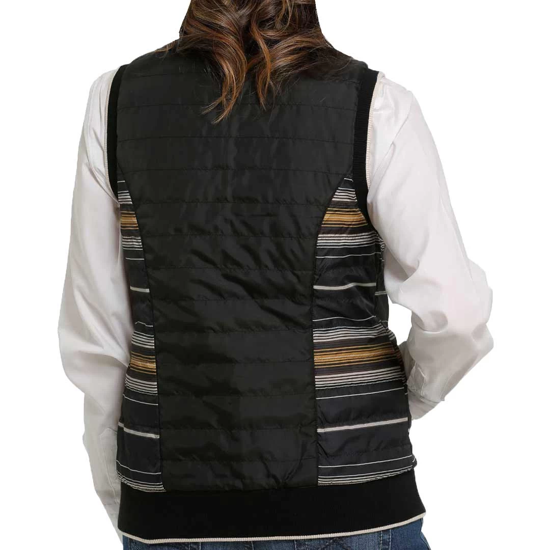 Cinch Women's Quilted Reversible Stripe Vest - Image 6