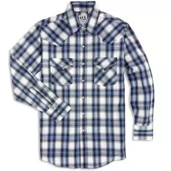 Ely Cattleman Men's Textured Plaid Shirt
