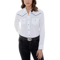 Ely Cattleman Women's Contrast Piping Snap Shirt