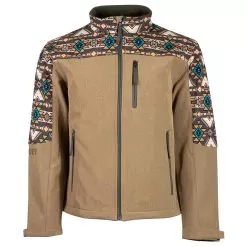 Hooey Men's Aztec Detail Softshell Jacket