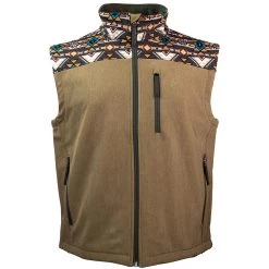 Hooey Men's Aztec Detail Softshell Vest