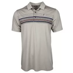 Hooey Men's Weekender Border Print Polo Tee