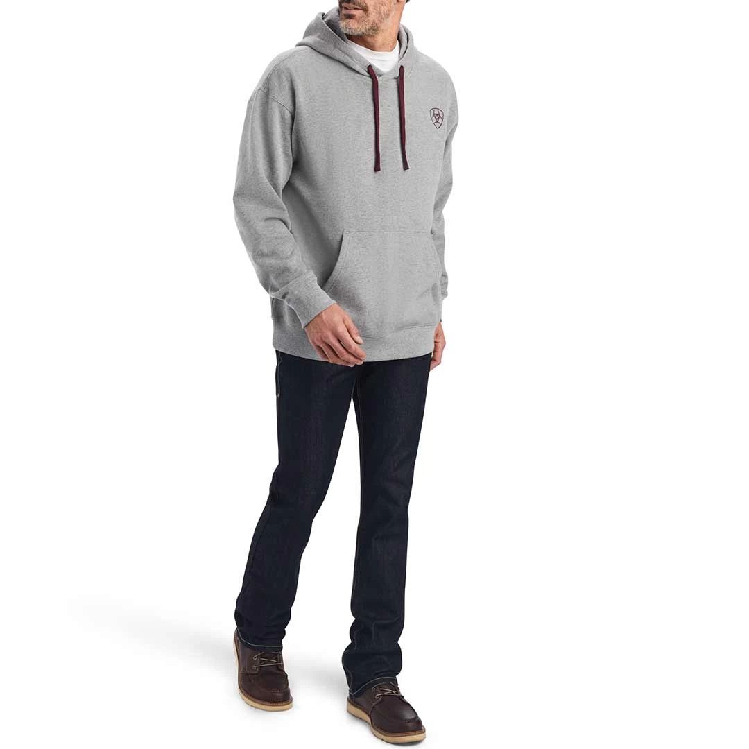 Ariat Men's Logo Sleeve Hoodie - Image 6