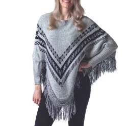 Papa Fashions Women's Kendra Poncho Sweater