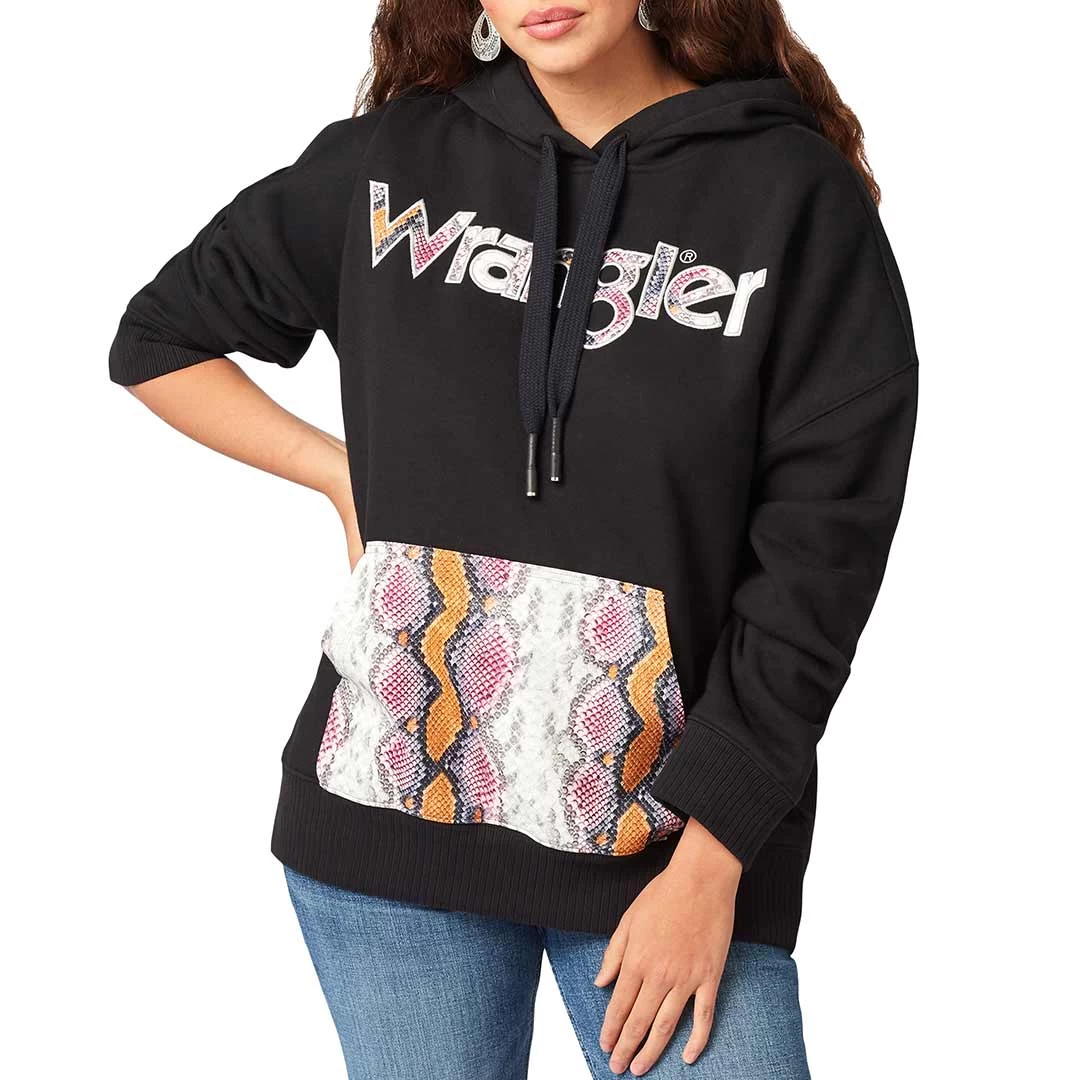 Wrangler Women's Retro Snake Print Hoodie