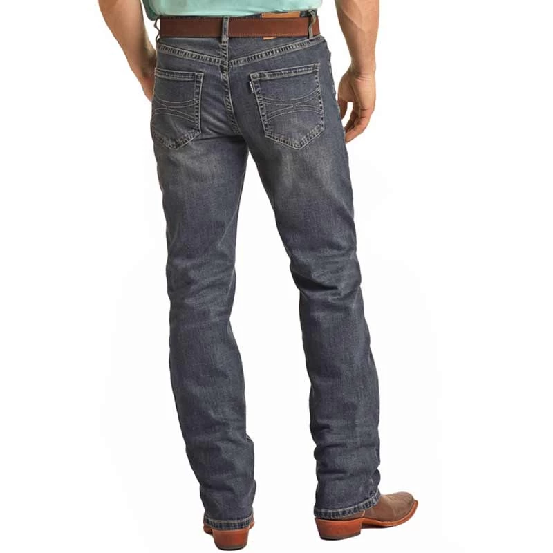 Rock & Roll Denim Men's Hooey Double Barrel Straight Leg Jeans