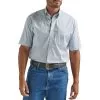 Wrangler Men's George Strait Short Sleeve Print Button-Down Shirt