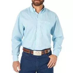 Wrangler Men's George Strait Button-Down Plaid Shirt