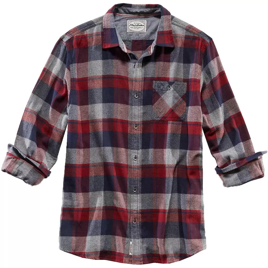Flag & Anthem Men's Flannel Button-Down Shirt - Image 3
