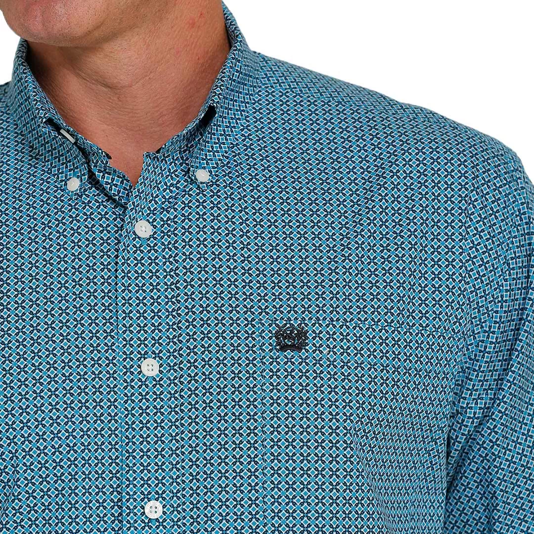 Cinch Men's Diamond Print Button-Down Shirt - Image 3