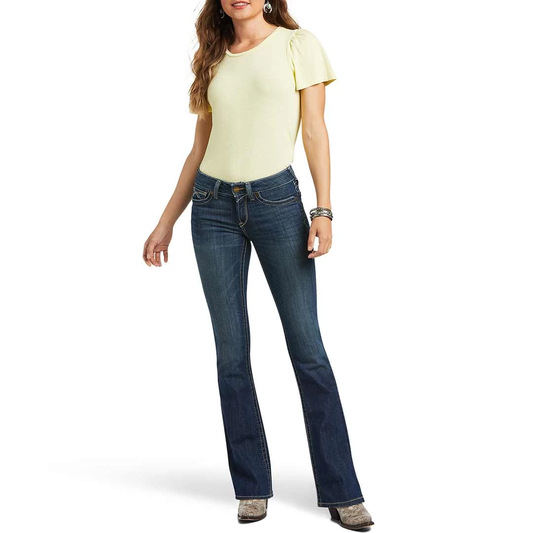 Ariat Women's R.E.A.L. Mid Rise Corinne Bootcut Jeans - Image 6