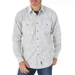 Wrangler Men's Retro Print Button-Down Shirt