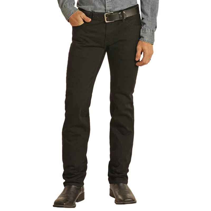 Rock & Roll Denim Men's Slim Fit Revolver Bootcut Jeans - Image 3
