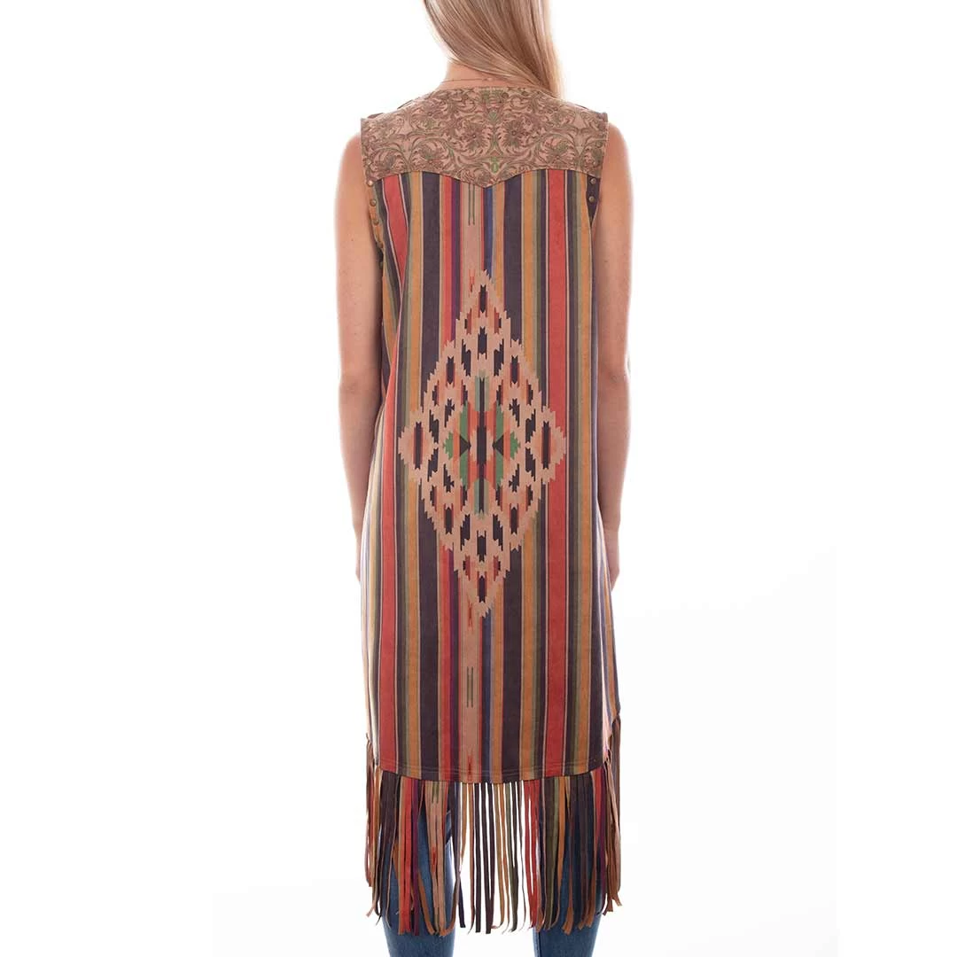 Scully Women's Microfiber Serape Print Vest - Image 2
