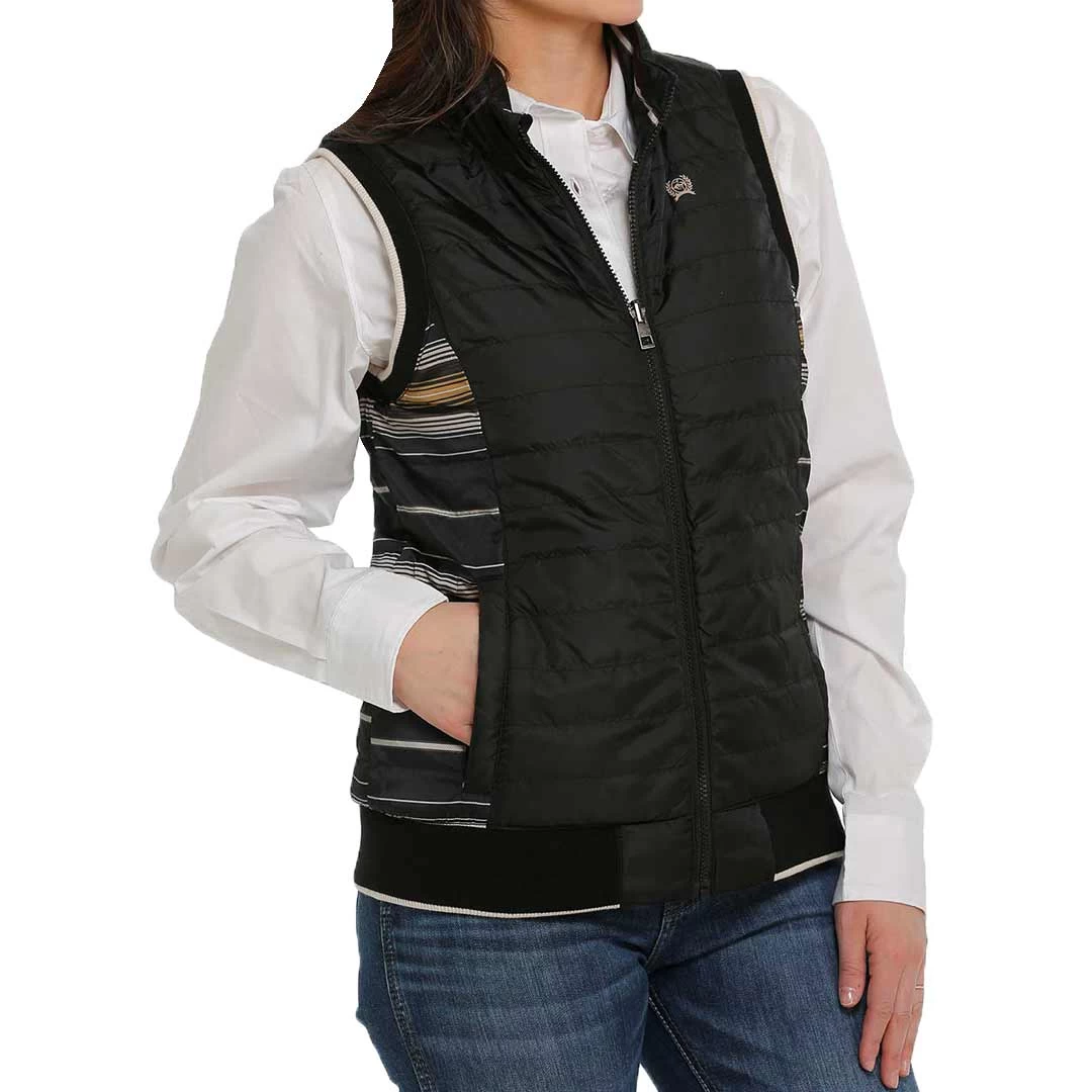 Cinch Women's Quilted Reversible Stripe Vest - Image 5