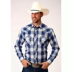 Roper Men's Classic Plaid Snap Shirt