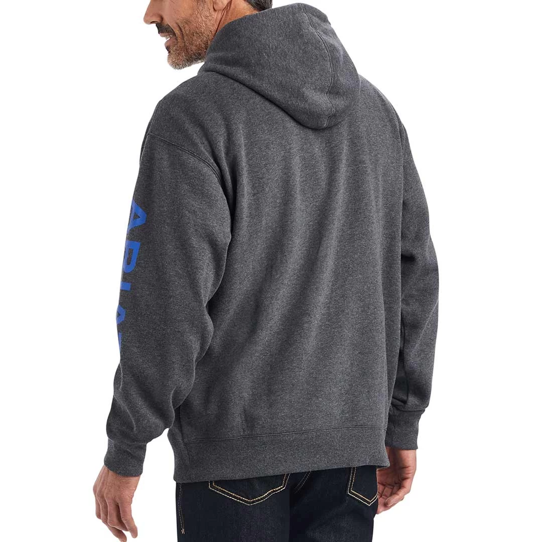 Ariat Men's Logo Sleeve Hoodie - Image 2