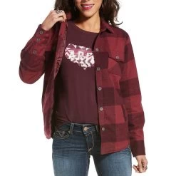 Ariat Women's Shacket Buffalo Plaid Shirt Jacket