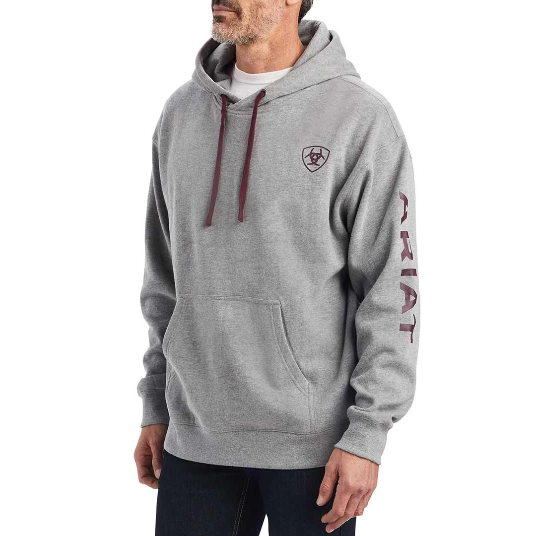 Ariat Men's Logo Sleeve Hoodie - Image 4