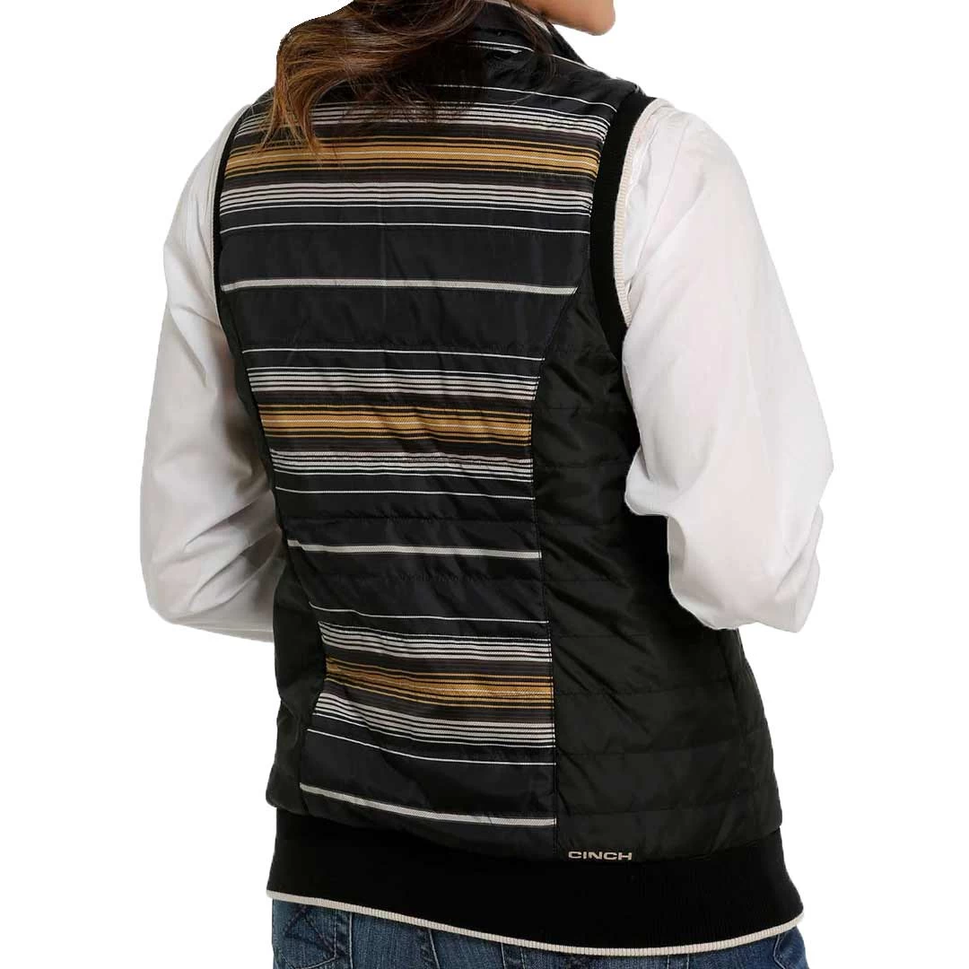 Cinch Women's Quilted Reversible Stripe Vest - Image 2
