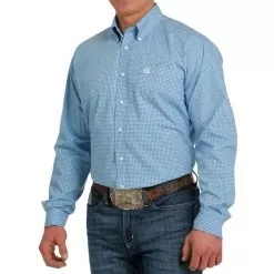 Cinch Men's Weave Print Button-Down Shirt