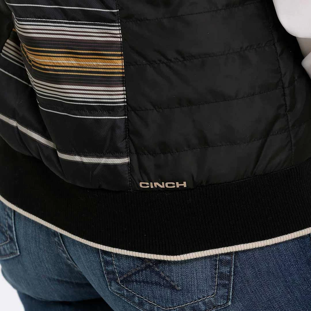 Cinch Women's Quilted Reversible Stripe Vest - Image 4