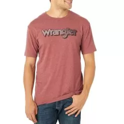 Wrangler Men's Steel Plate Kabel Logo T-Shirt