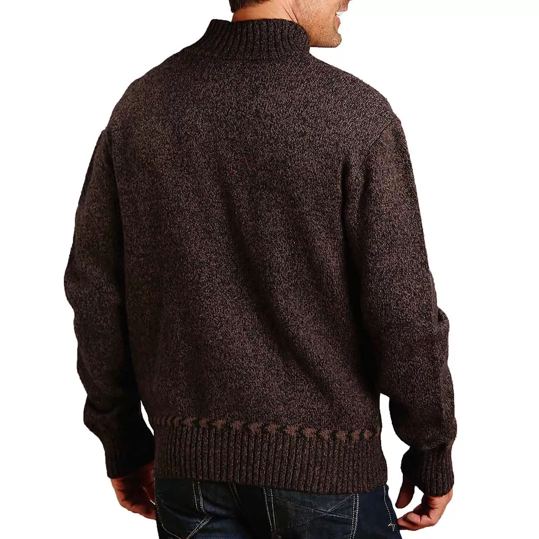Stetson Men's Aztec Full Zip Knit Sweater - Image 2