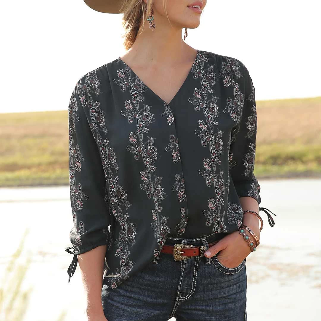 Cruel Denim Women's Button-Down Georgette Blouse - Image 3