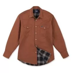 Wrangler Men's Flannel Lined Work Shirt