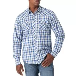 Wrangler Men's Retro Sawtooth Pocket Snap Shirt