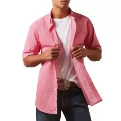 Ariat Men's Iain Fitted Short Sleeve Button-Down Shirt