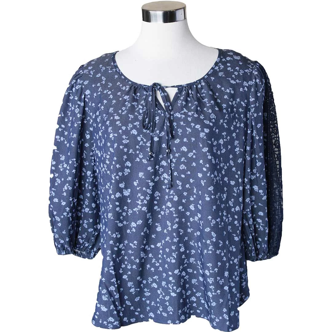 Keren Hart Women's Mini Floral Print Blouse