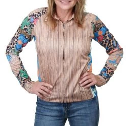 M Sport 6 Women's Cowgirls Don't Cry Zippered Western Shirt